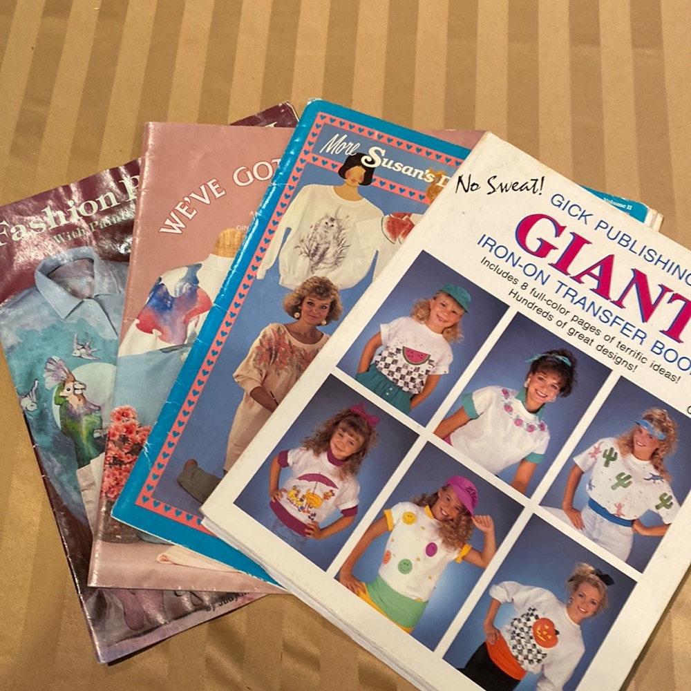 4 books of assorted transfer patterns